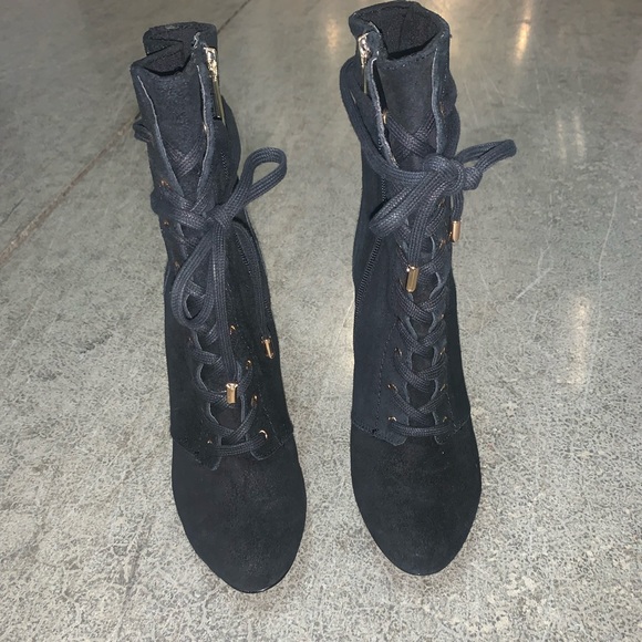 Leather Black Boot Heels - Picture 4 of 16